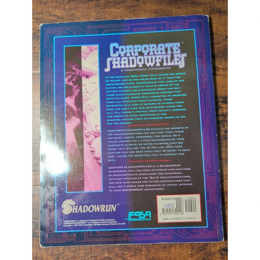 Shadowrun Ser.: Corporate Shadowfiles : A Shadowrun Sourcebook by Nigel Findley